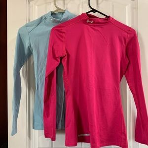 2 under Armour long sleeve shirt Sz Small